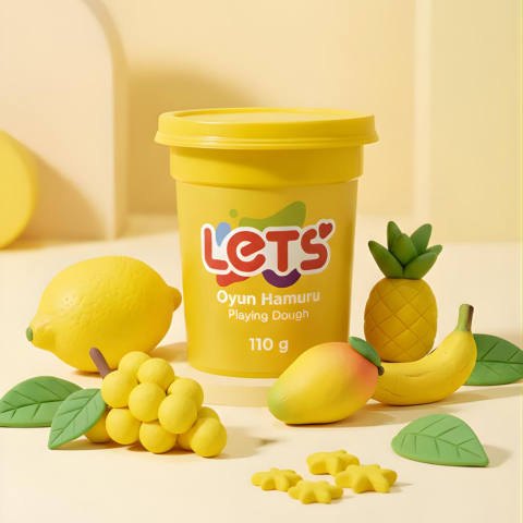 Let's Oyun Hamuru Tekli SARI RENK | 13 Renk Seçeneği