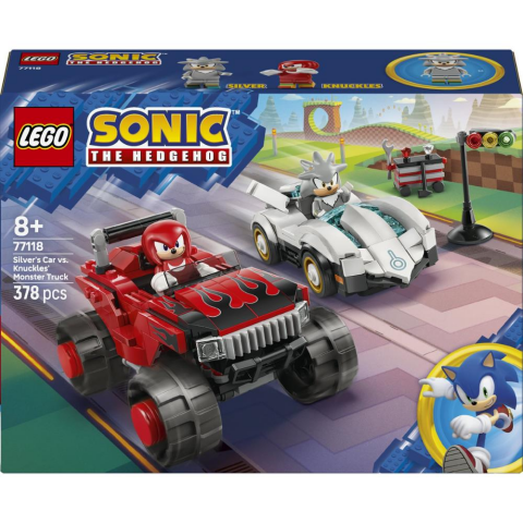 LEGO® Sonic™ Silver’ın Arabası vs Knuckles Canavar Kamyonu 77118