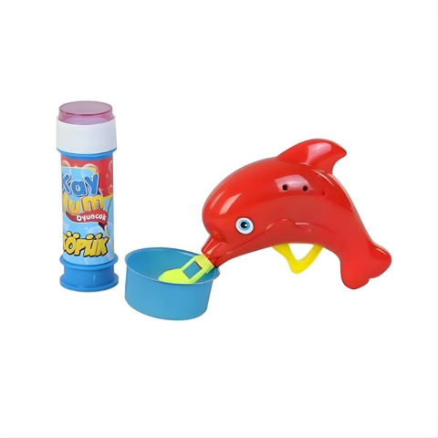 Unisex Çocuk Mavi-Kırmızı Kartelali Köpük Tabancası