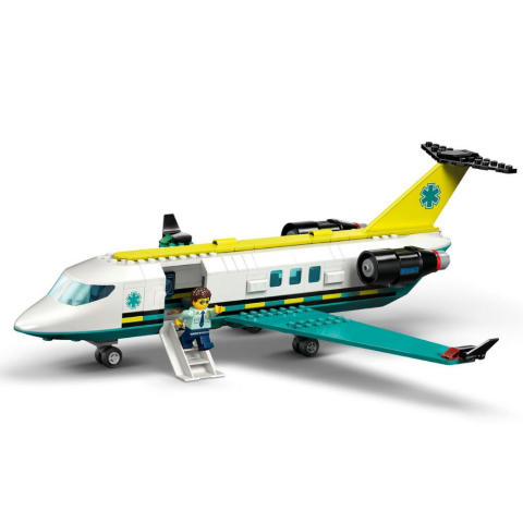 LEGO® City Acil Hava Ambulans Uçağı ve Oyuncak Uçak Yapım Seti 60465