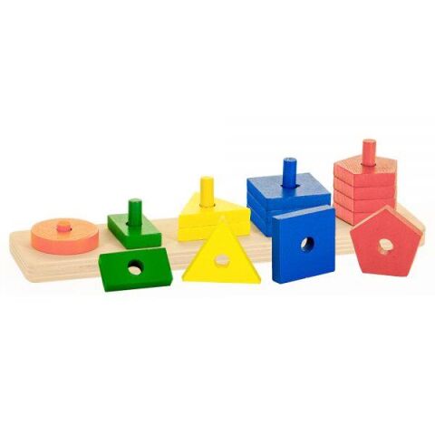 Kutuda Ahşap Geometrik Şekiller