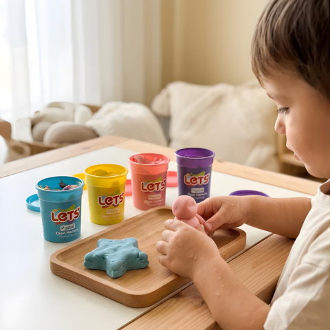 Let’s 4 Renk Pastel Oyun Hamuru 440 GR
