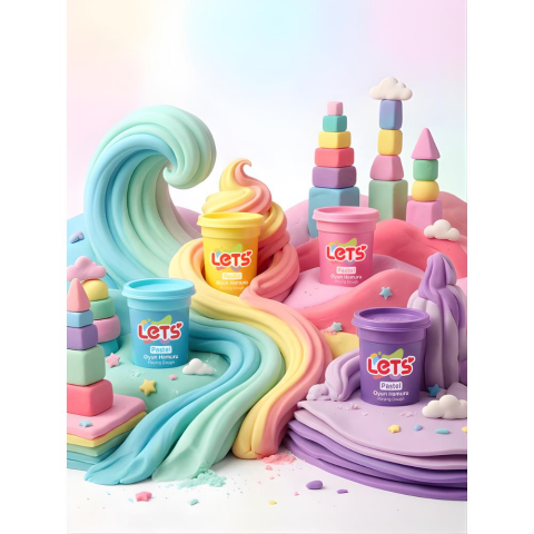 Let’s 4 Renk Pastel Oyun Hamuru 440 GR
