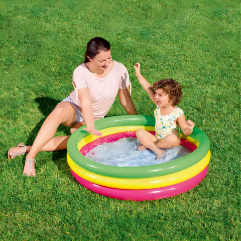 Bestway Havuz 102x25 Cm Şişen Zemin 3 Bölme