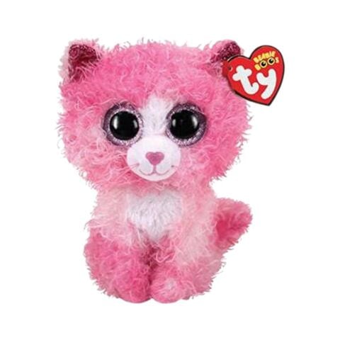 TY Reagan Pembe Kıvırcık Saçlı Kedi 15 Cm