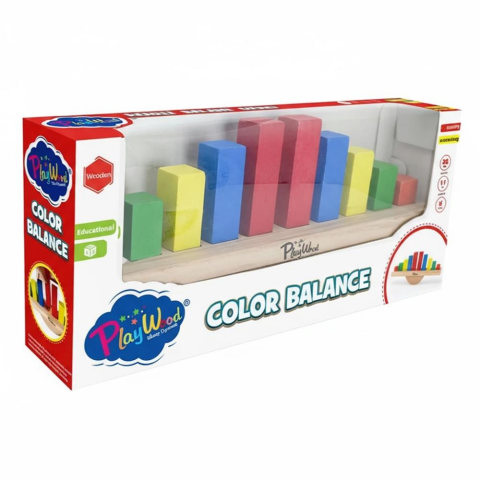 Ahşap Renkli Balans Oyunu