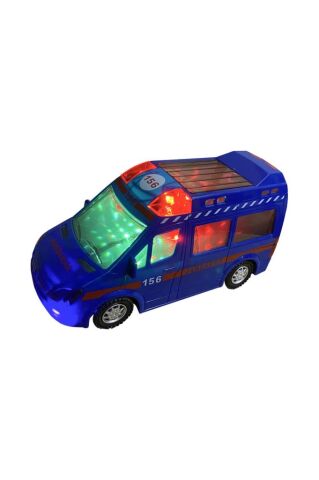 3D Işıklı ve Türkçe Sesli Jandarma Araba