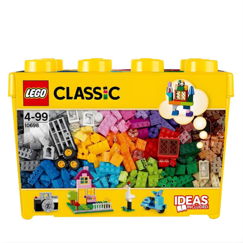 LEGO Classic Büyük Boy Yaratıcı Parçalar Yapım Kutusu 10698 - Yaratıcı Çocuklar için Oyuncak Yapım Seti (790 Parça)
