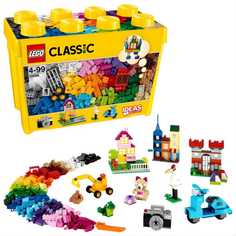 LEGO Classic Büyük Boy Yaratıcı Parçalar Yapım Kutusu 10698 - Yaratıcı Çocuklar için Oyuncak Yapım Seti (790 Parça)