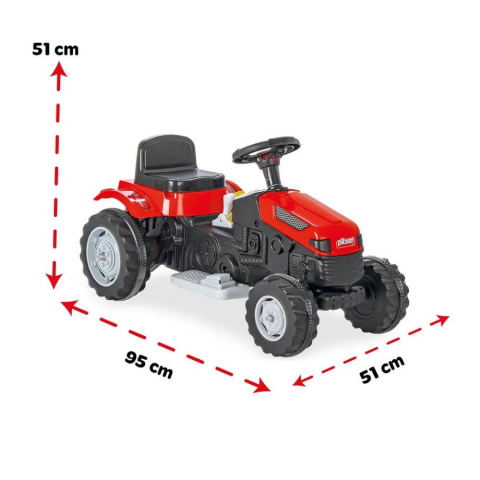 Pilsan Active Tractor 6v Akülü Traktör / Kırmızı