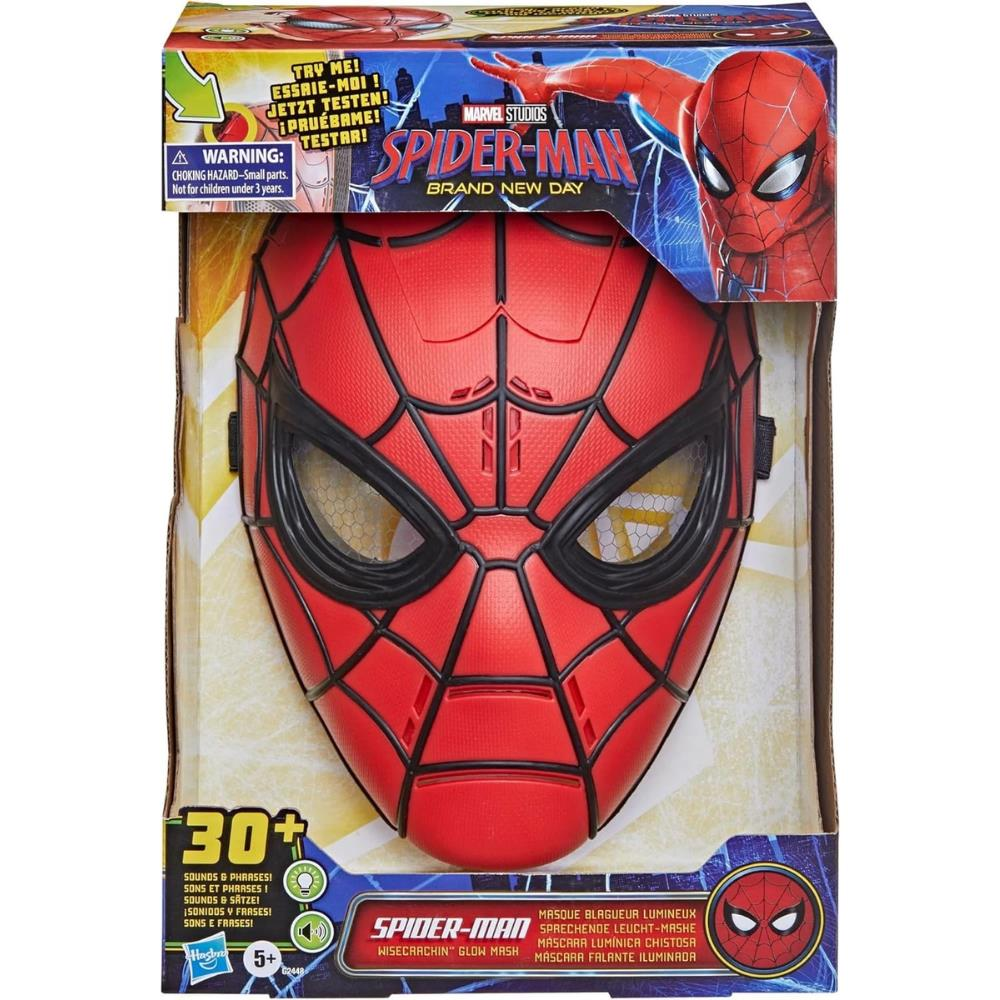 Hasbro Marvel Spider Man Wisecrackin Glow Işıklı ve Sesli Elektronik Maske G2448