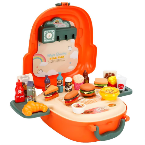 Little Chef Çantalı Hamburger Dükkanı Oyun Seti
