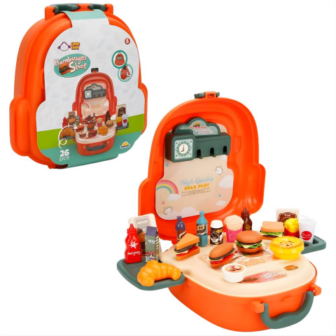 Little Chef Çantalı Hamburger Dükkanı Oyun Seti