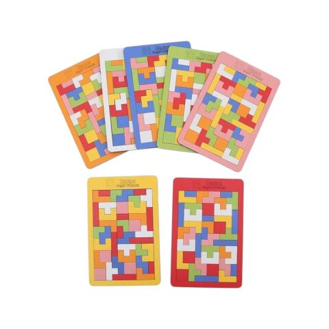 Ahşap Tetris Oyun Blokları 6mm