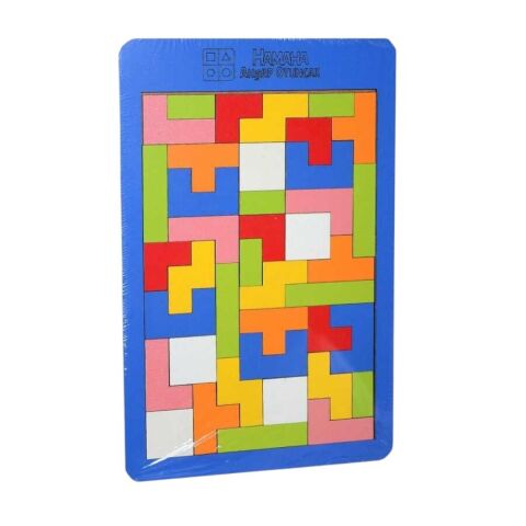Ahşap Tetris Oyun Blokları 6mm