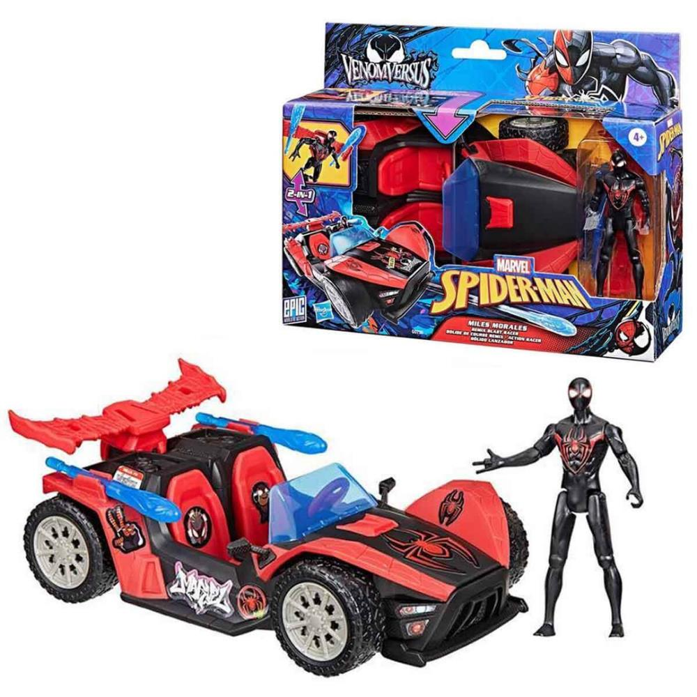 2in1 Marvel Spider-Man Venom Versus Miles Morales Remix Blast Racer Oyun Seti