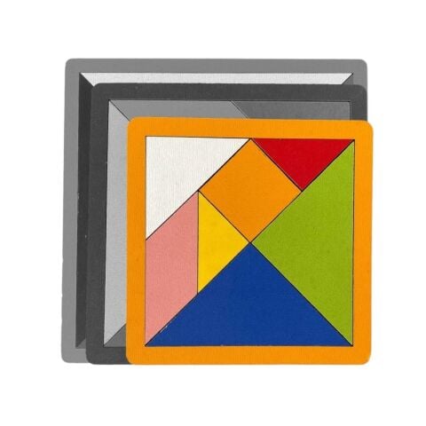 Ahşap Oyuncak 7 Parça Mini Tangram