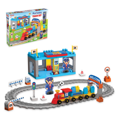 Raylı Tren Set 65 Parça
