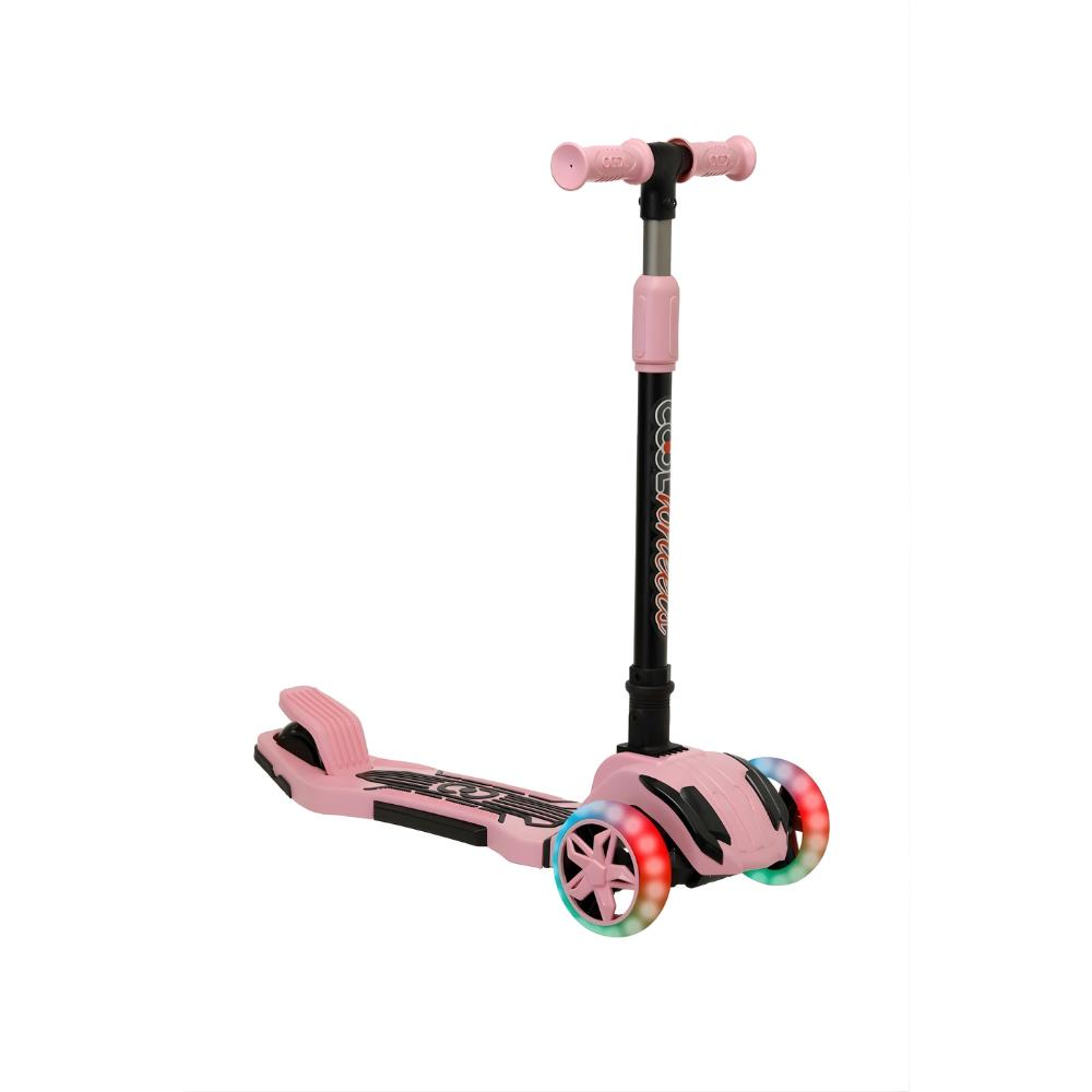 Cool Wheels Luna Elite 3 Tekerlekli Katlanabilir Led Işıklı Scooter Pembe FR59960