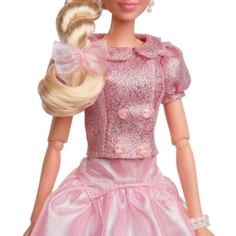 Barbie The Movie Pembe Bereli Barbie Bebek JBJ53