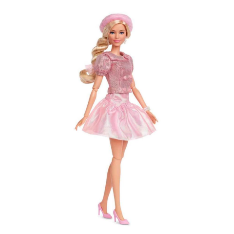 Barbie The Movie Pembe Bereli Barbie Bebek JBJ53
