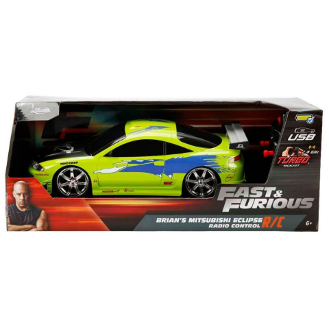 1:16 Fast & Furious Brian’s Mitsubishi Eclipse USB Şarjlı Uzaktan Kumandalı Araba