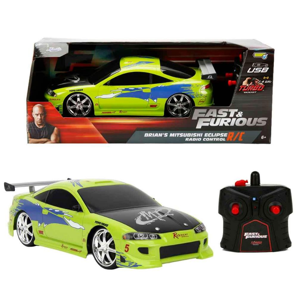 1:16 Fast & Furious Brian’s Mitsubishi Eclipse USB Şarjlı Uzaktan Kumandalı Araba