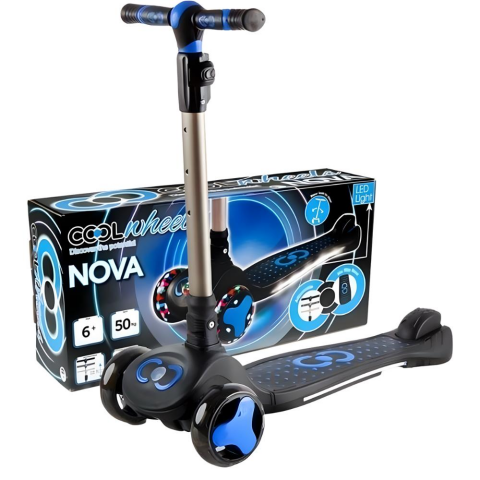 Cool Wheels Mavi Cool Wheels Nova 3 Tekerli Işıklı Mavi Scooter 6+ Yaş 3