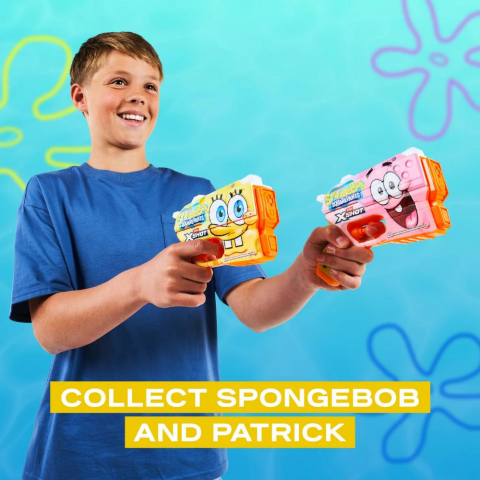 X-Shot Jr. SpongeBob SquarePants Fast Fill Skins Su Tabancası