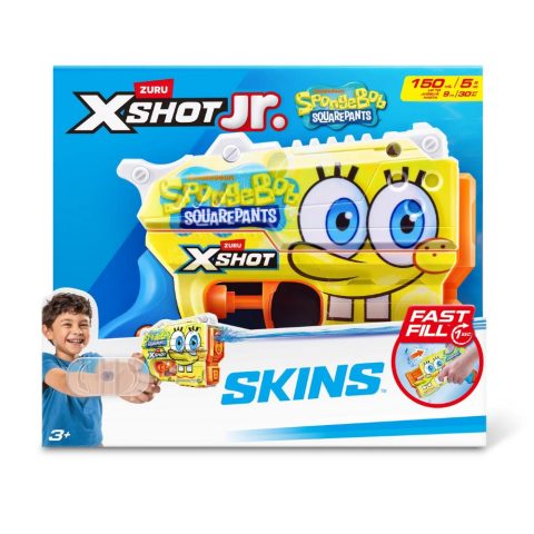 X-Shot Jr. SpongeBob SquarePants Fast Fill Skins Su Tabancası