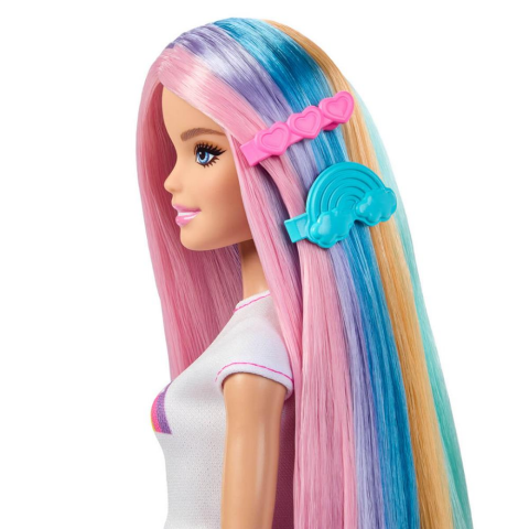 Barbie Gökkuşağı Saçlar Bebeği JJP07