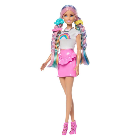 Barbie Gökkuşağı Saçlar Bebeği JJP07