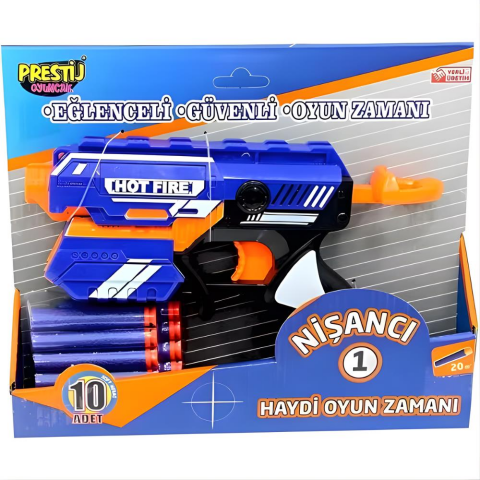 Nişancı 1 Yumuşak Sünger Atan Tabanca