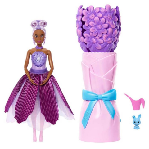 Barbie Petal Pop Mor Papatya JMF56-JMF57