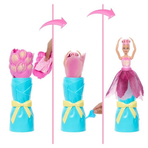 Barbie Petal Pop Pembe Lale JMF56-JMF57