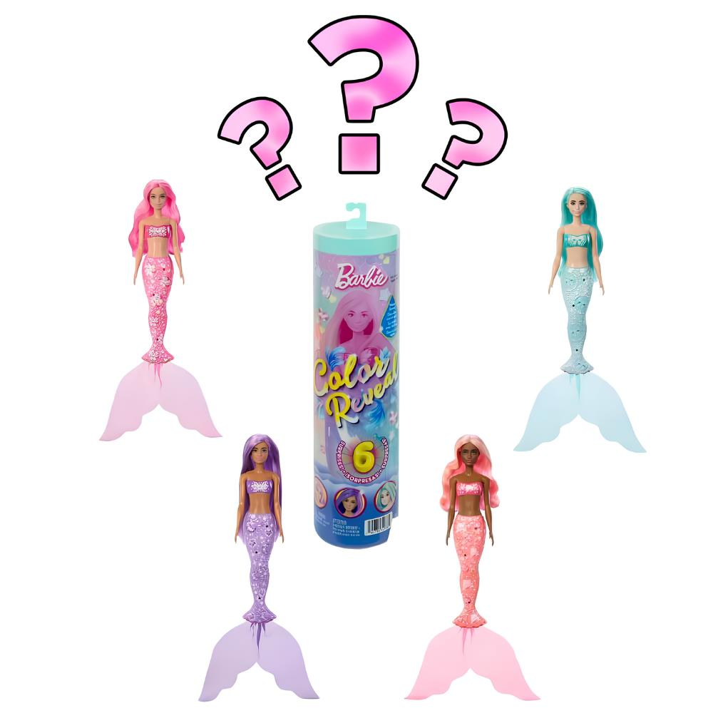 Barbie Color Reveal Renk Değiştiren Bebek Serisi Sürpriz Paket JMW61