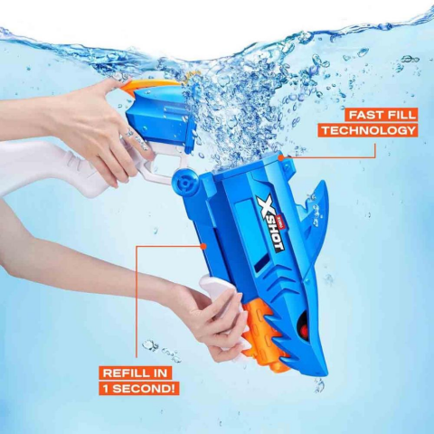 X-Shot Remplissage Rapide Shark Fast Fill Su Tabancası 63 cm