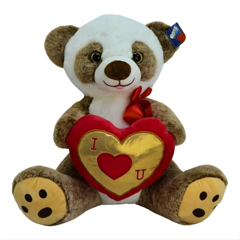 Peluş 30 Cm Kalp Tutan Panda