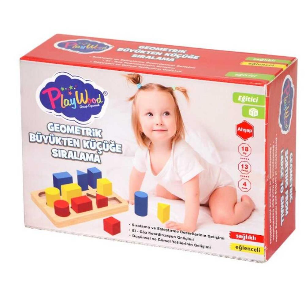 Playwood Geometrik Büyükten Küçüğe Sıralama