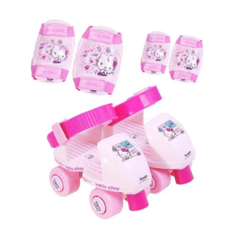 Sunman Rising Sports 25-31 Numara Hello Kitty Çantalı 4 Tekerlekli Paten Seti
