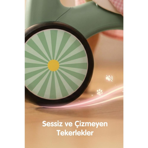 Babycim Işıklı ve Müzikli 4 Tekerlekli İlk Denge Bisikletim – Yeşil