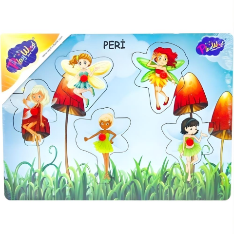 Ahşap Tutmalı Peri Kızı