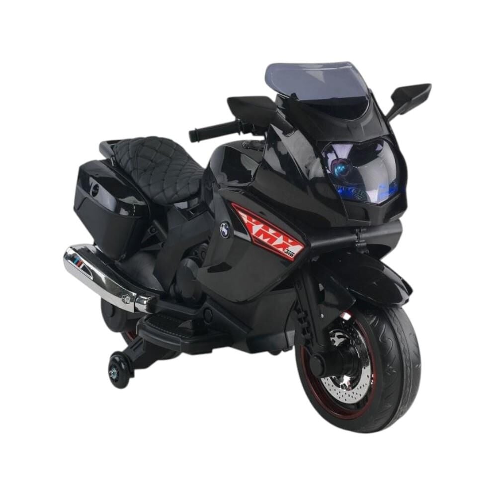 BabyHope Motosiklet Akülü Motor 12 Volt Siyah Babyhope 438A XMX-316 Ledli
