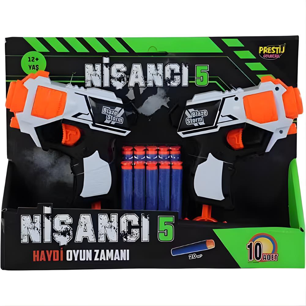 Nişancı 5 Dart Fırlatıcı 2'li Tabanca