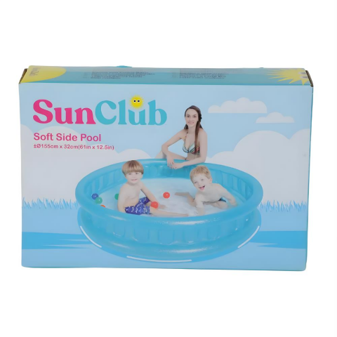 SunClub Mavi Yuvarlak Havuz 155x32 cm