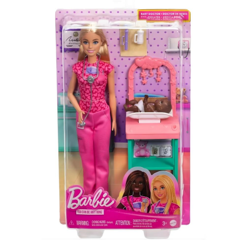 Barbie Bakım Temalı Kariyer Oyun Setleri JCR71
