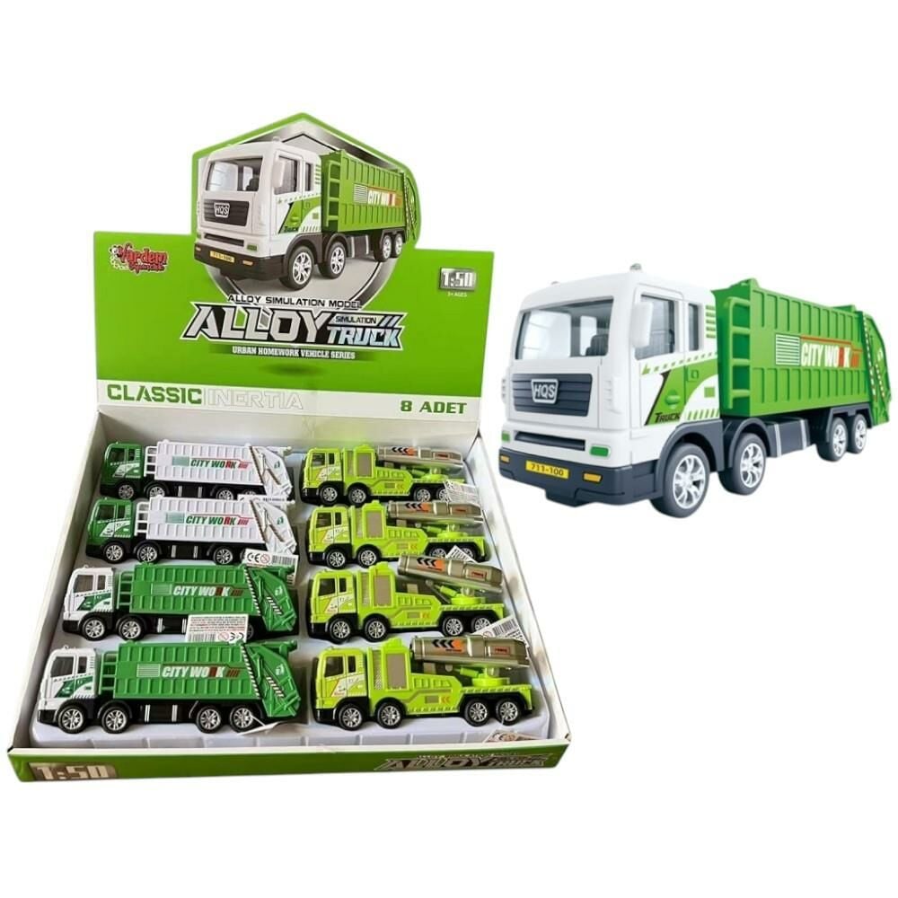 Sürtmeli Metal 1:50 Füme Vinç ve Ekskavatör