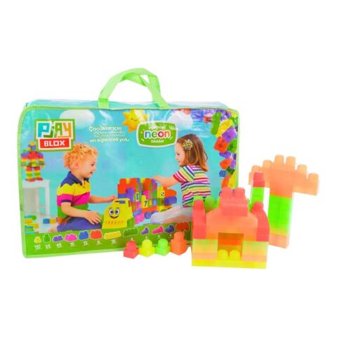 Playblox Neon Yapı Taşları - 266 Parçalık Çantalı Lego