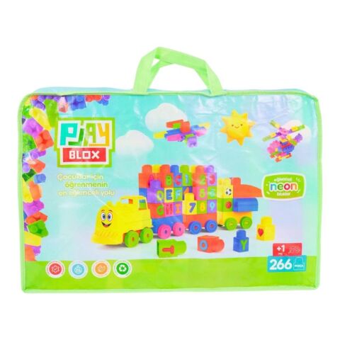 Playblox Neon Yapı Taşları - 266 Parçalık Çantalı Lego