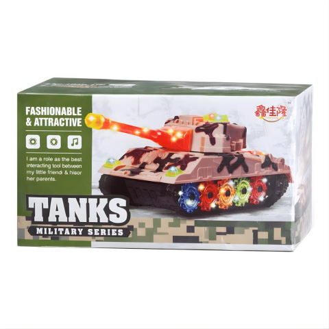 Prestij Oyuncak Kutulu Işıklı Müzikli Paletli Tank WH-3042